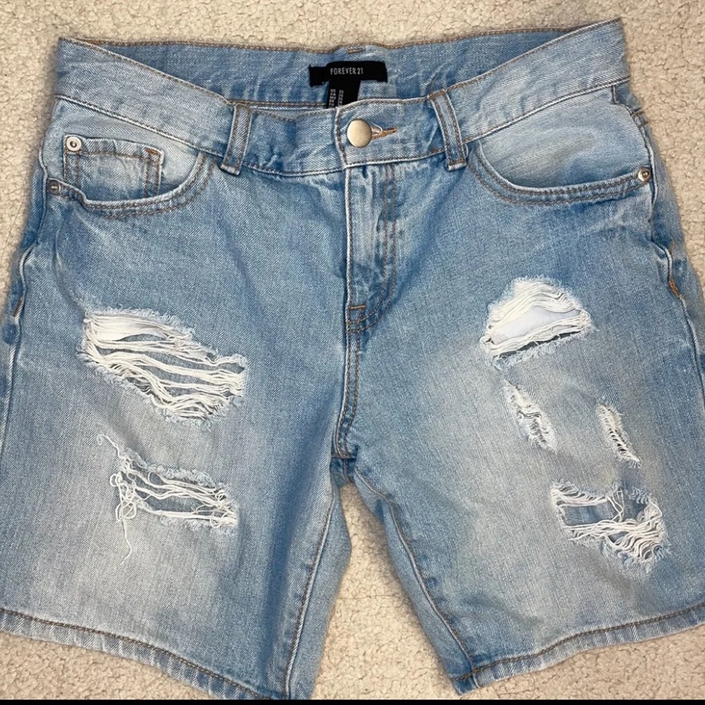 Mom/Bermuda denim shorts